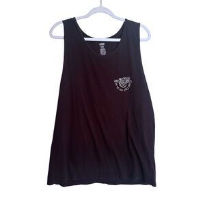 Black Vans wolf tank top men's XL